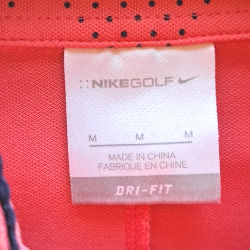 Nike Golf Women's Coral Quarter Zip-Up Activewear Sporty Short Sleeve Top Shirt - Picture 3 of 7